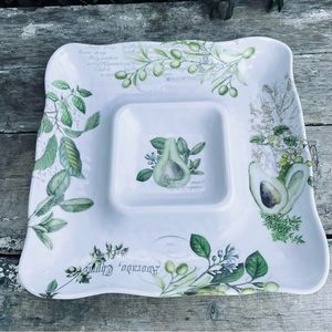 Michel Design Works Avacado melamine LARGE platter serving tray